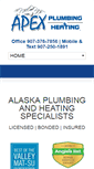 Mobile Screenshot of apexplumbingalaska.com